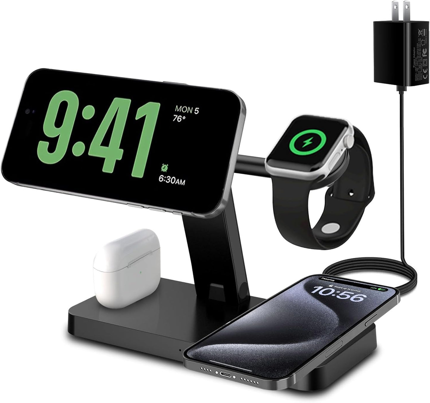 PDKUAI 4-in-1 MagSafe Fast Charger - Black