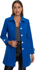 Allegra K Women's Winter A-Line Single Breasted Pea Coat - Chic Warmth