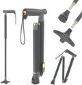 Michael Graves Quick Fold Walking Cane for Men and Women - Fast