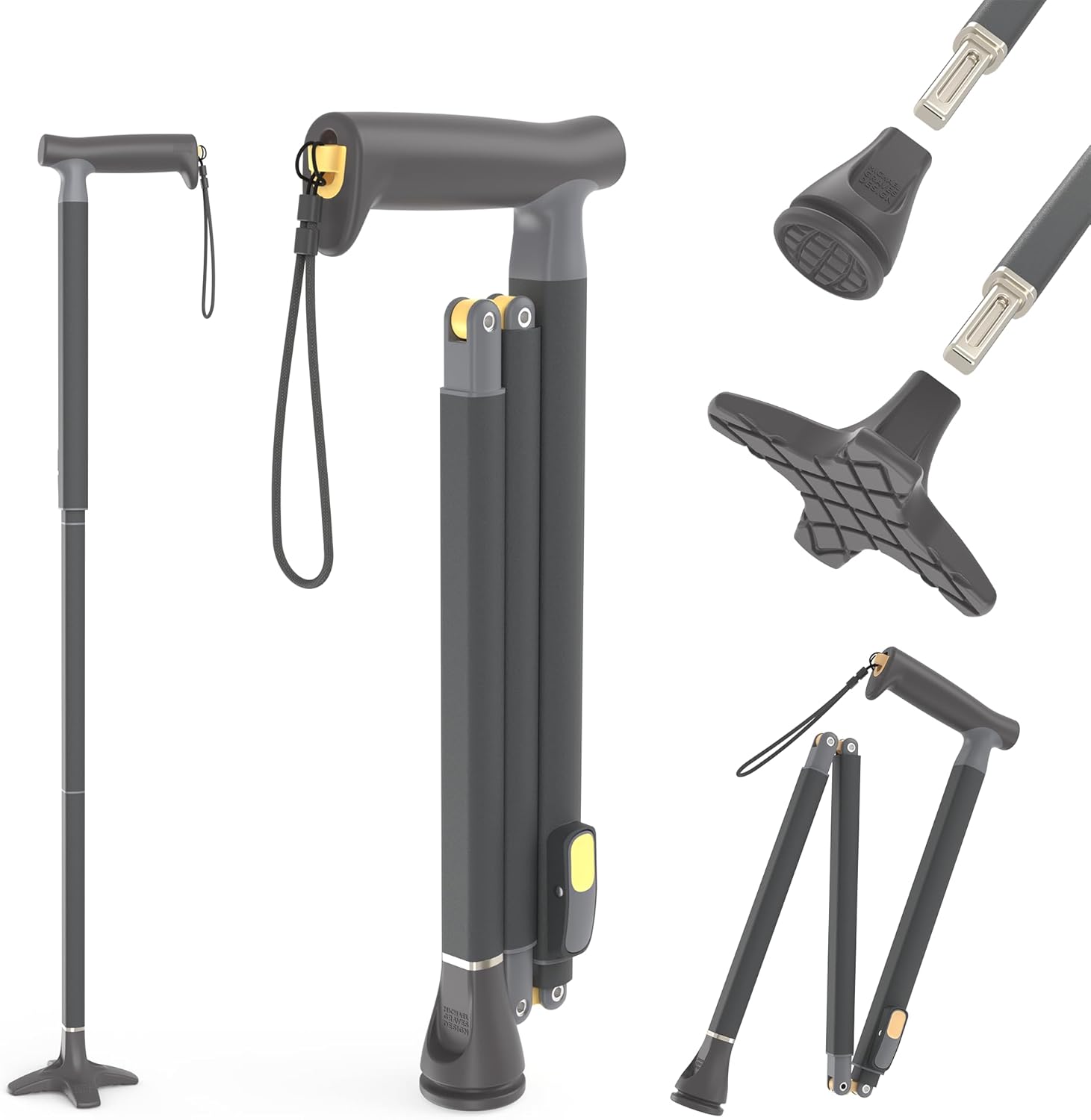 Quick Fold Walking Cane for Men and Women - Stylish & Functional