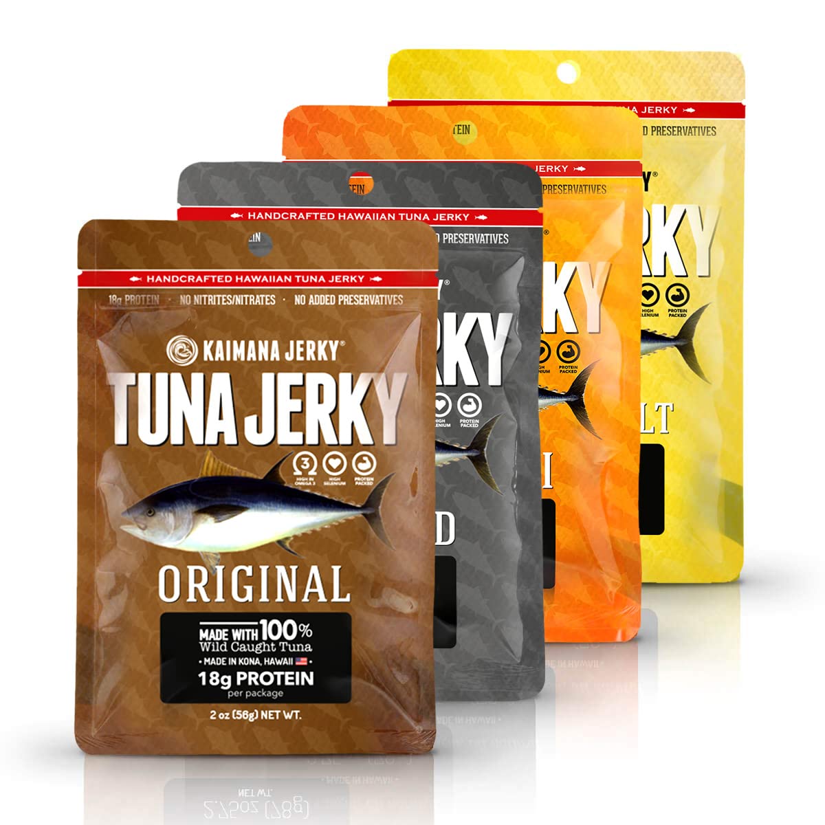 Kaimana Ahi Tuna Fish Jerky - Premium Protein & Omega-3 Rich