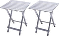 Folding Camping Table Portable Aluminum 18.5x18.5x24.5 in