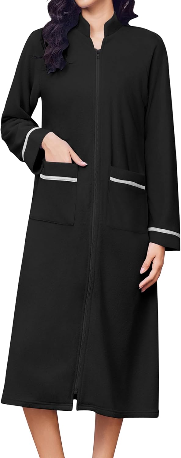Ekouaer Women's Zipper Robes for Ultimate Comfort and Style