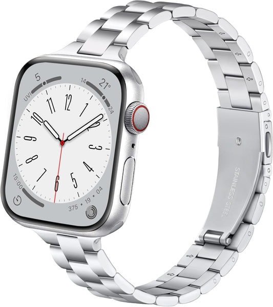Stylish Thin Stainless Steel Bands for Apple Watch - Lenrao