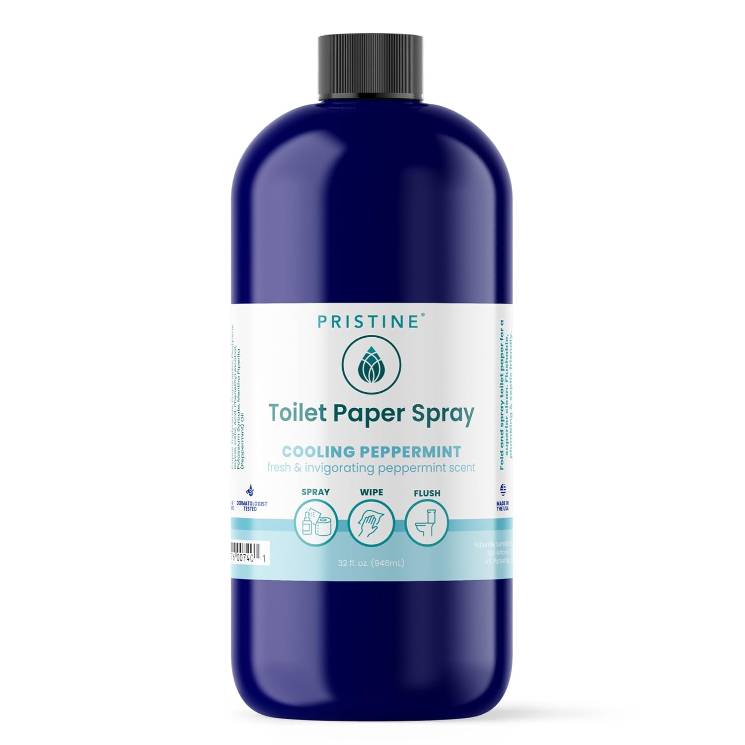 PRISTINE Toilet Paper Spray: Eco-Friendly Wet Wipe Alternative