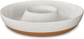 Mora Ceramic Chips and Dip Serving Tray - Large Divided Party Bowl