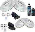 Front and Rear Brake Pad and Rotor Kit - Ceramic G-Coated Performance