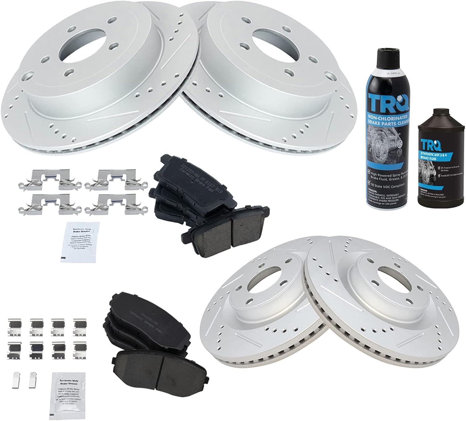 TRQ Performance Brake Pad & Rotor Kit for Ford Edge & MKX