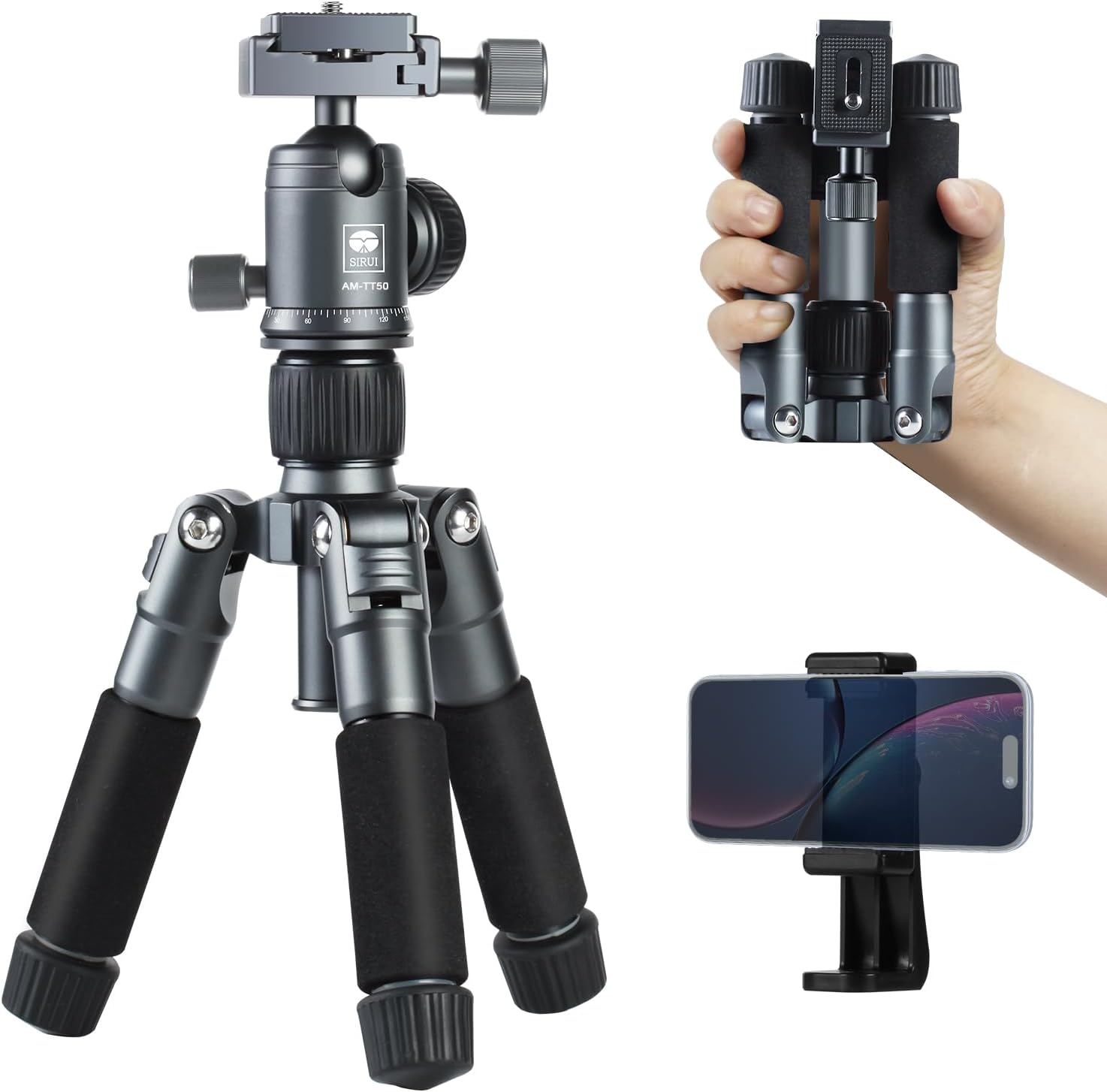 SIRUI Compact Mini Desktop Tripod for DSLR and Camera Use