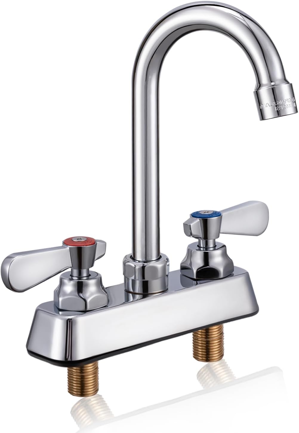 Leak-Free Commercial Sink Faucet with Gooseneck Spout Design