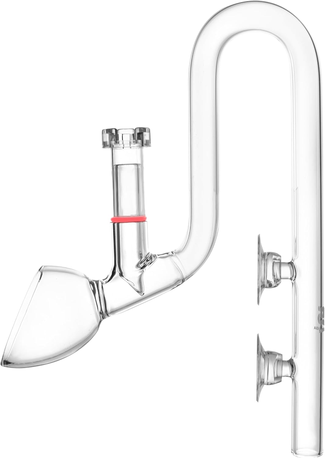 Aquarium Glass Lily Pipe with Unique Outflow Skimmer Design