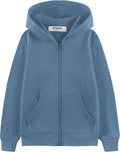 Kids Zip-Up Fleece Hoodie for Boys or Girls 4-12 - Soft Cozy Layer