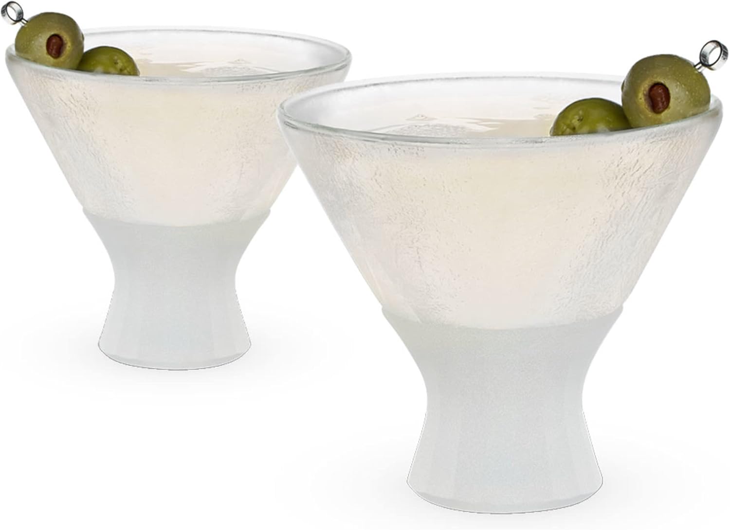Host Stemless Martini Glasses Set for Perfectly Chilled Cocktails