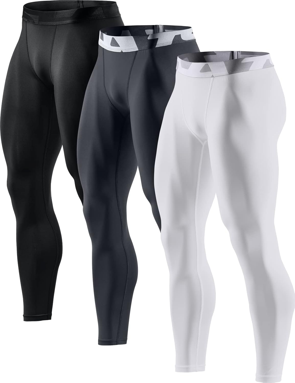 TSLA Men's Compression Pants for All-Weather Athletic Use