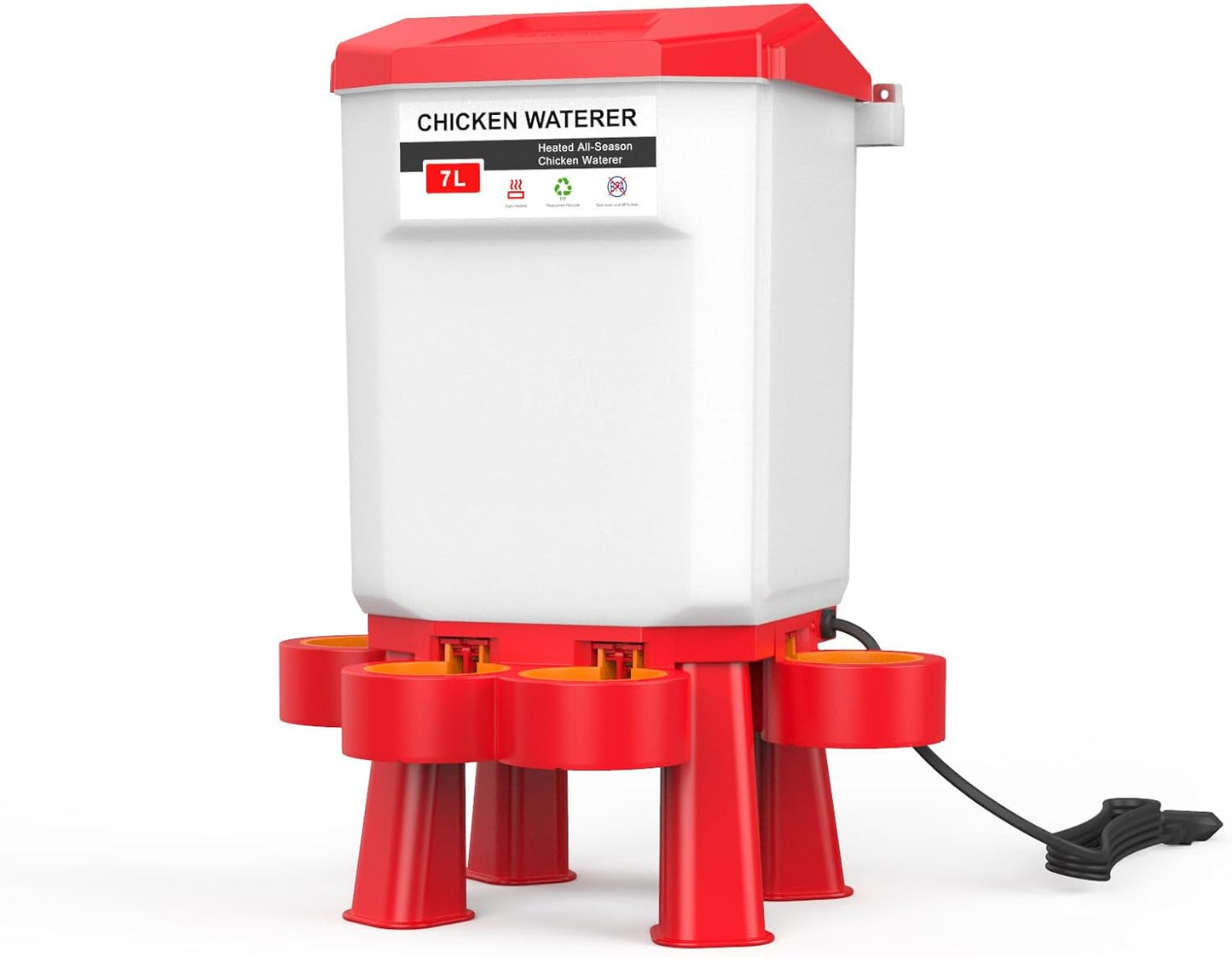 Thermostatically Heated 7L Poultry Waterer