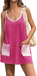 Fisoew Womens Tennis Athletic Dress Mini Romper Dress with Built in be