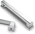 5 Inch Polished Chrome Cabinet Handles 10 Pack - Durable Pulls