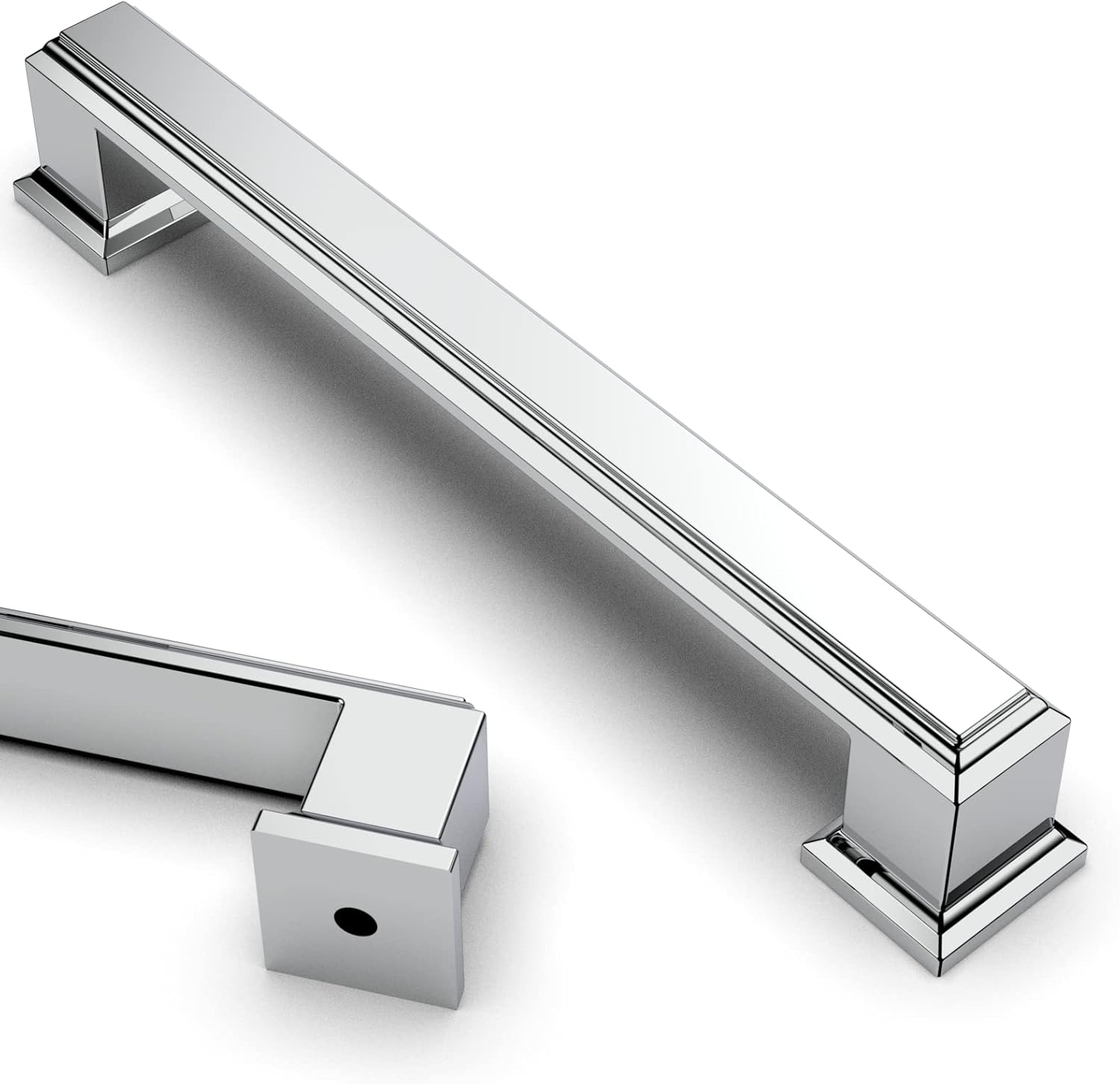 Asidrama 10 Pack 5 Inch Polished Chrome Kitchen Cabinet Handles