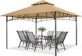 Outdoor Garden Gazebo for Patios 10x12 - Stable Steel Frame and Shade