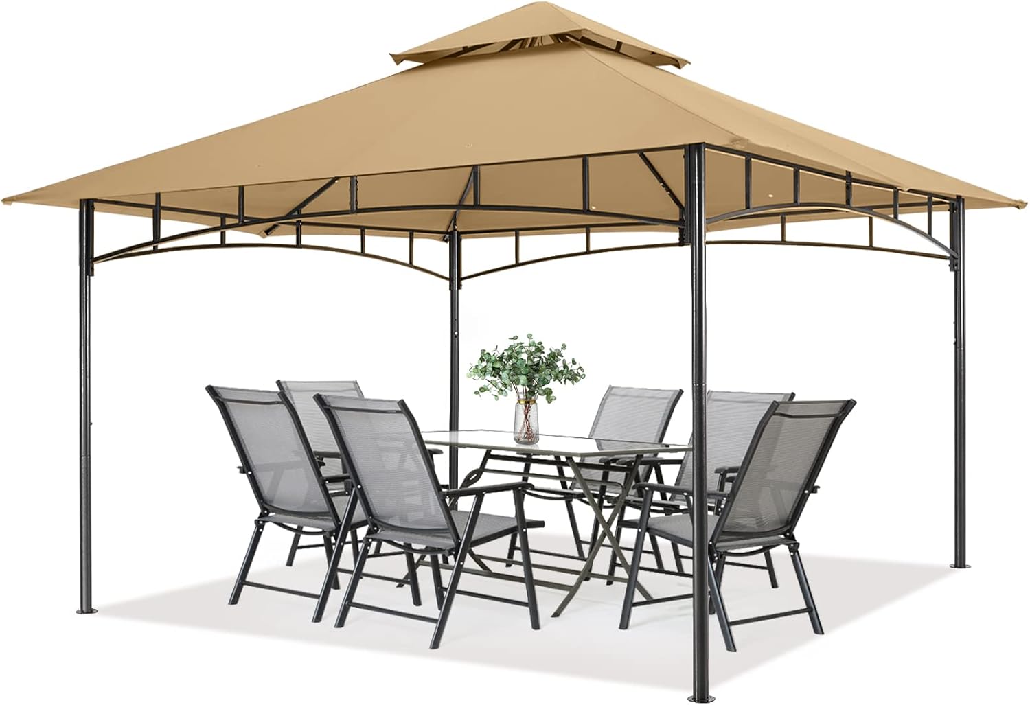 Outdoor Garden Gazebo for Patios with Durable Steel Frame