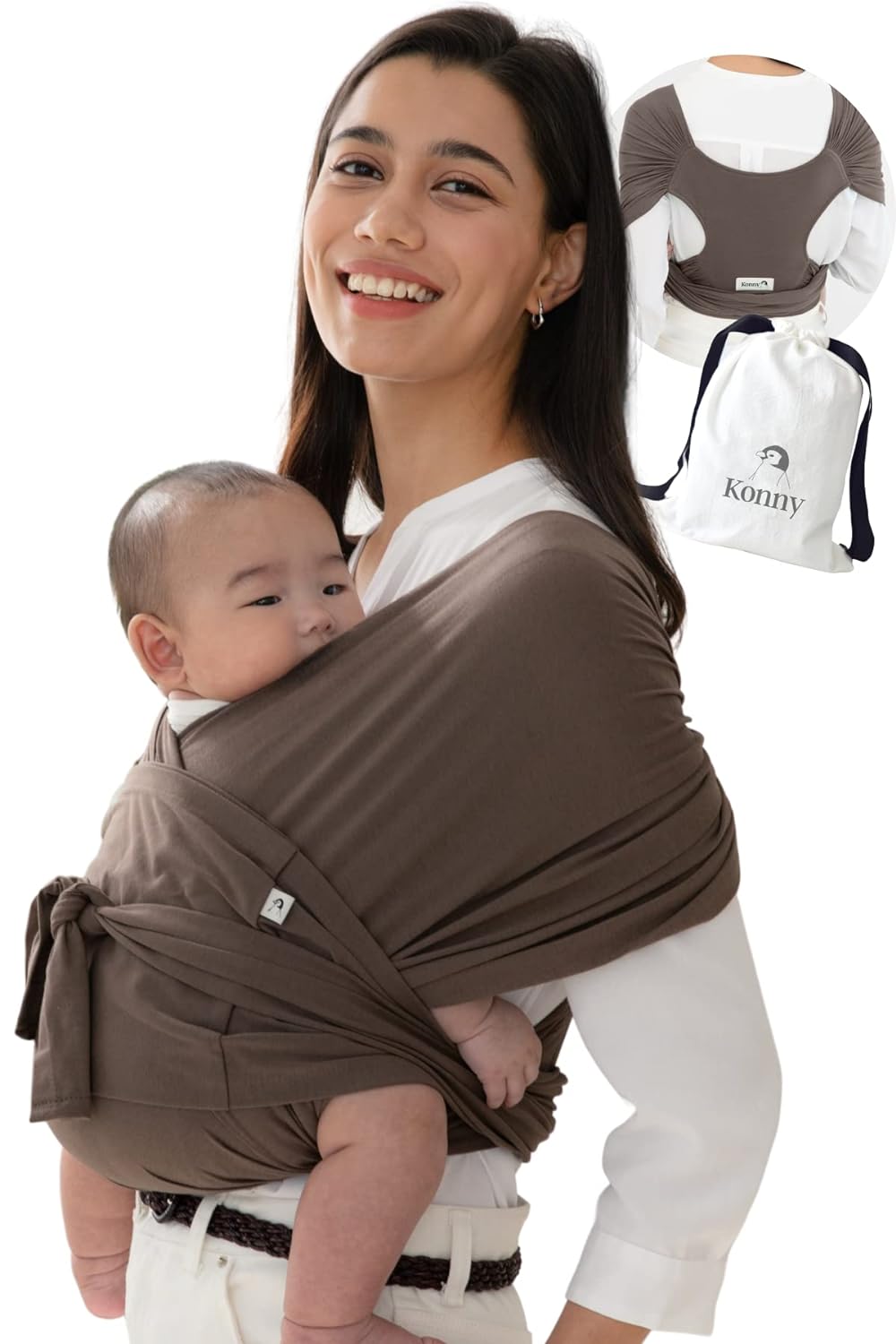 Konny SoftBreeze Luxury Baby Carrier - Easy Wear, up to 44 lbs