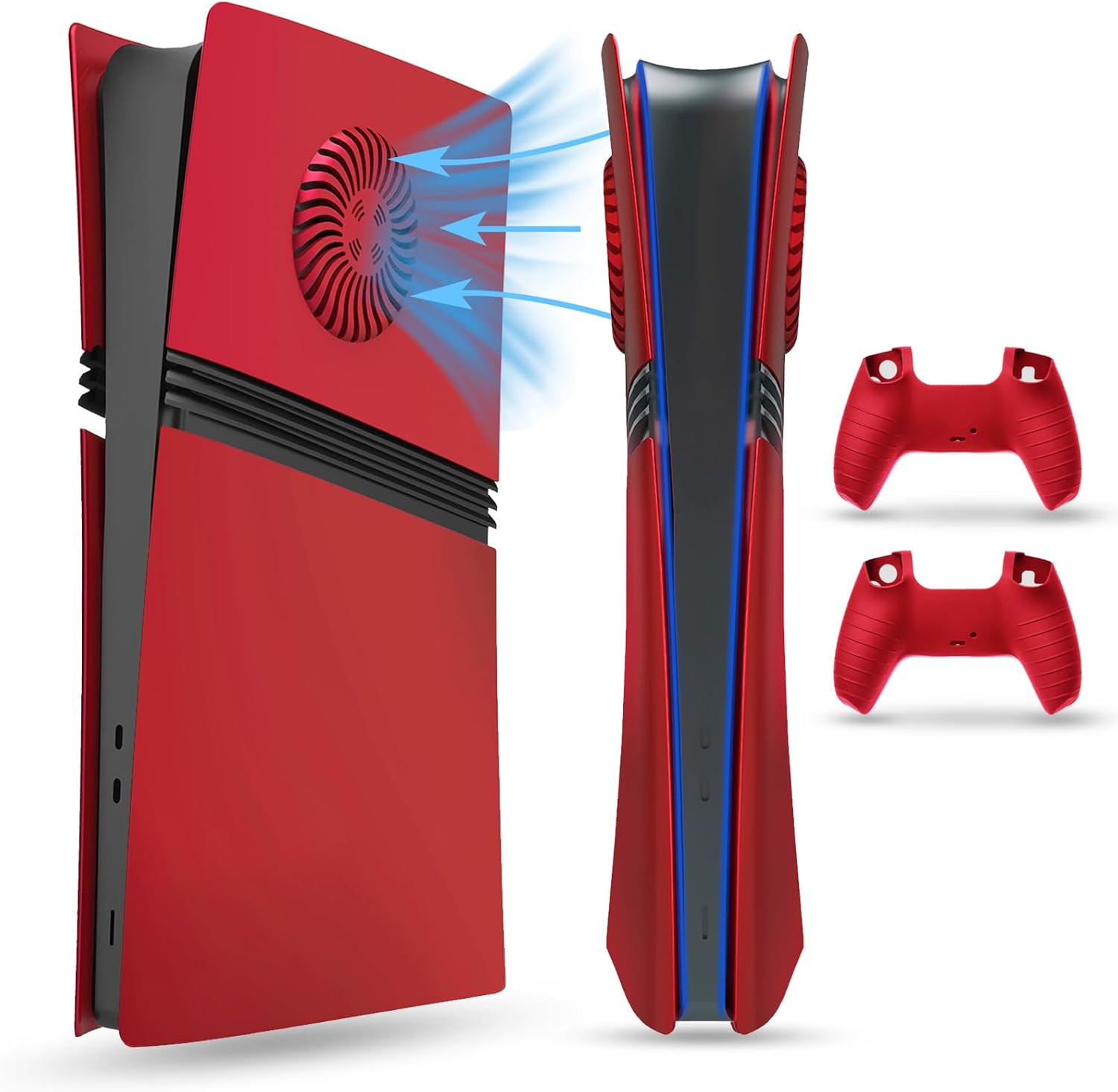 PEYANZ Faceplate for PS5 Pro with Extra Silicone Covers