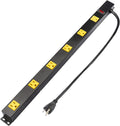 ProHT 6 Outlet Power Strip - Durable Metal Power Distribution