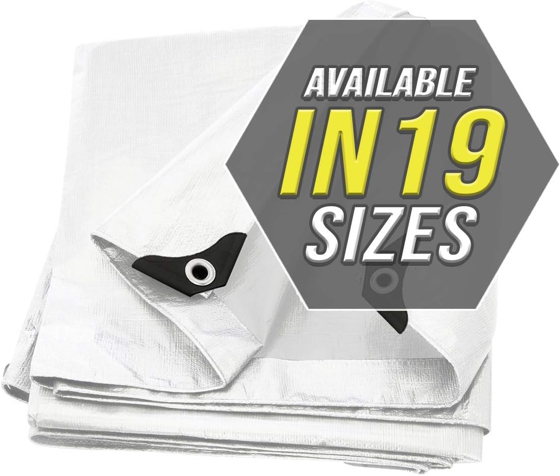 Heavy Duty Waterproof Tarp Cover 6ftX8ft for Multiple Uses