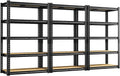 REIBII Storage Shelves 5 Tier Metal Shelving - Heavy Duty Utility Rack