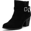 Luoika Women's Wide Width Ankle Boots - Comfortable Low (Style CC2W)