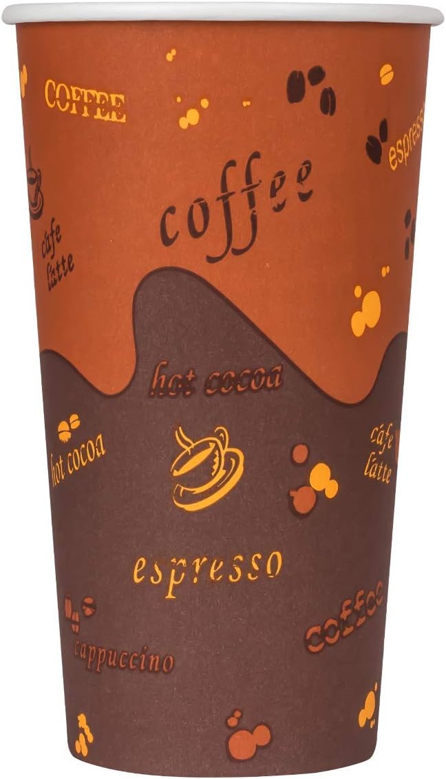 Karat 20 oz Paper Hot Coffee Cups for Leak-Resistant Beverages