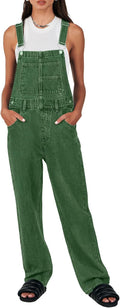 ANRABESS Overalls for Women Loose Fit Denim Jumpsuit - Casual Comfort
