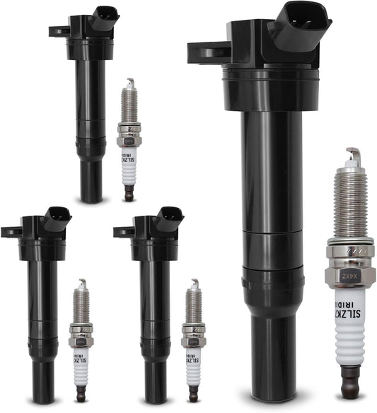 UF651 Ignition Coil & Double Iridium Spark Plug for Kia Hyundai