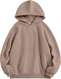 Women Oversized Fleece Hoodie Pullover - Soft Stretchy Fall Layer