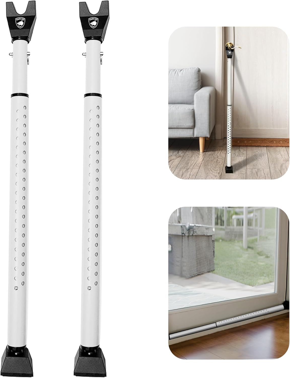 Sliding Door Security Bar by Guard Dog Security - Adjustable & Strong