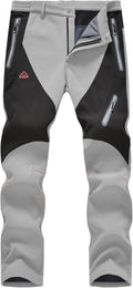 Men's Snow Pants Waterproof Insulated Fleece Lined Ski Hiking - Warm