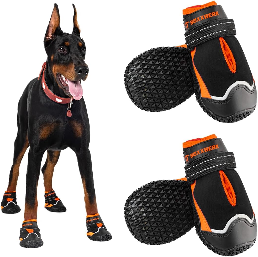 Waterproof Dog Shoes for Large Dogs - Anti-Slip Booties