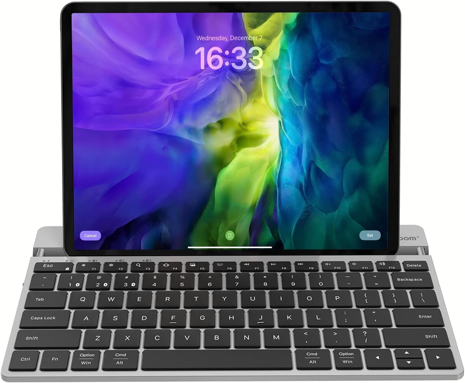 AUSDOM Wireless Tablet Keyboard: Multi-Device, Portable Stand
