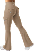 CoreFlex Women Workout Flare Leggings with Pockets - Flattering Fit If