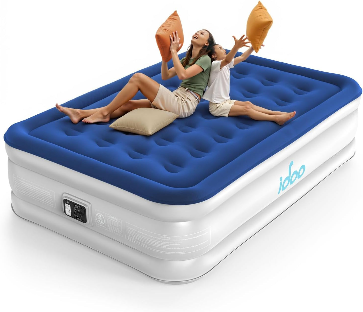 iDOO Air Mattress Full with Built-in Pump for Comfort & Convenience
