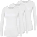 Adar Underscrubs for Women 3 Pack - Long Sleeve Comfort Tee Shoes