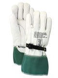 MAGID PowerMaster Low Voltage Leather Linesman Work Gloves - Durable