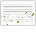 Aluminum 12 x 8 in Duct Opening 1-Way Air Duct Register Vent Cover