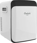 Cooluli 15L Mini Fridge for Bedroom (White) - Portable Cooler & Warmer