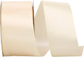 Reliant Ribbon Double Face Satin Ribbon 2-1/2 in x 50 yd - Cream