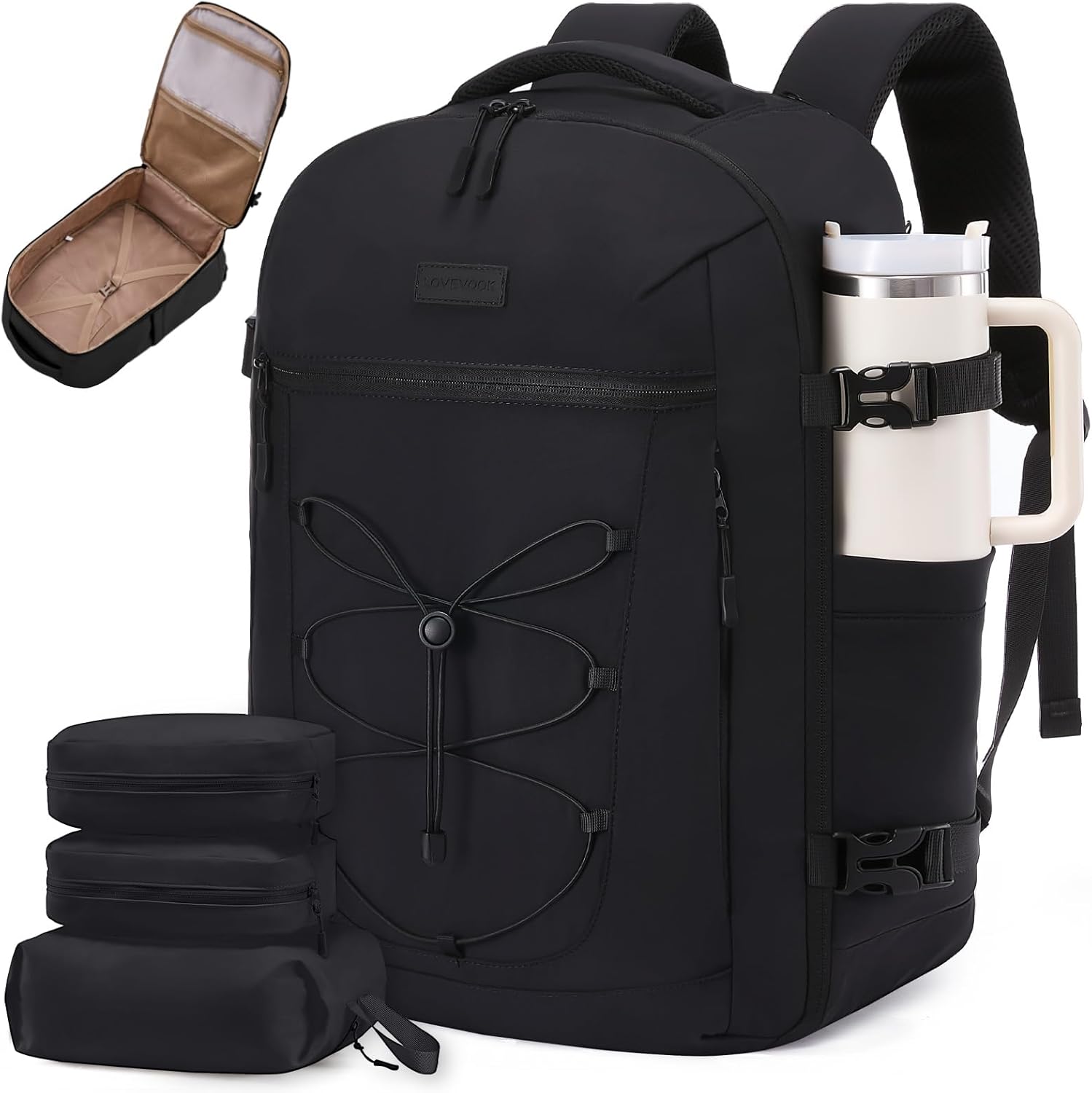 LOVEVOOK Travel Backpack 40L for 17.3 Laptop and Essentials