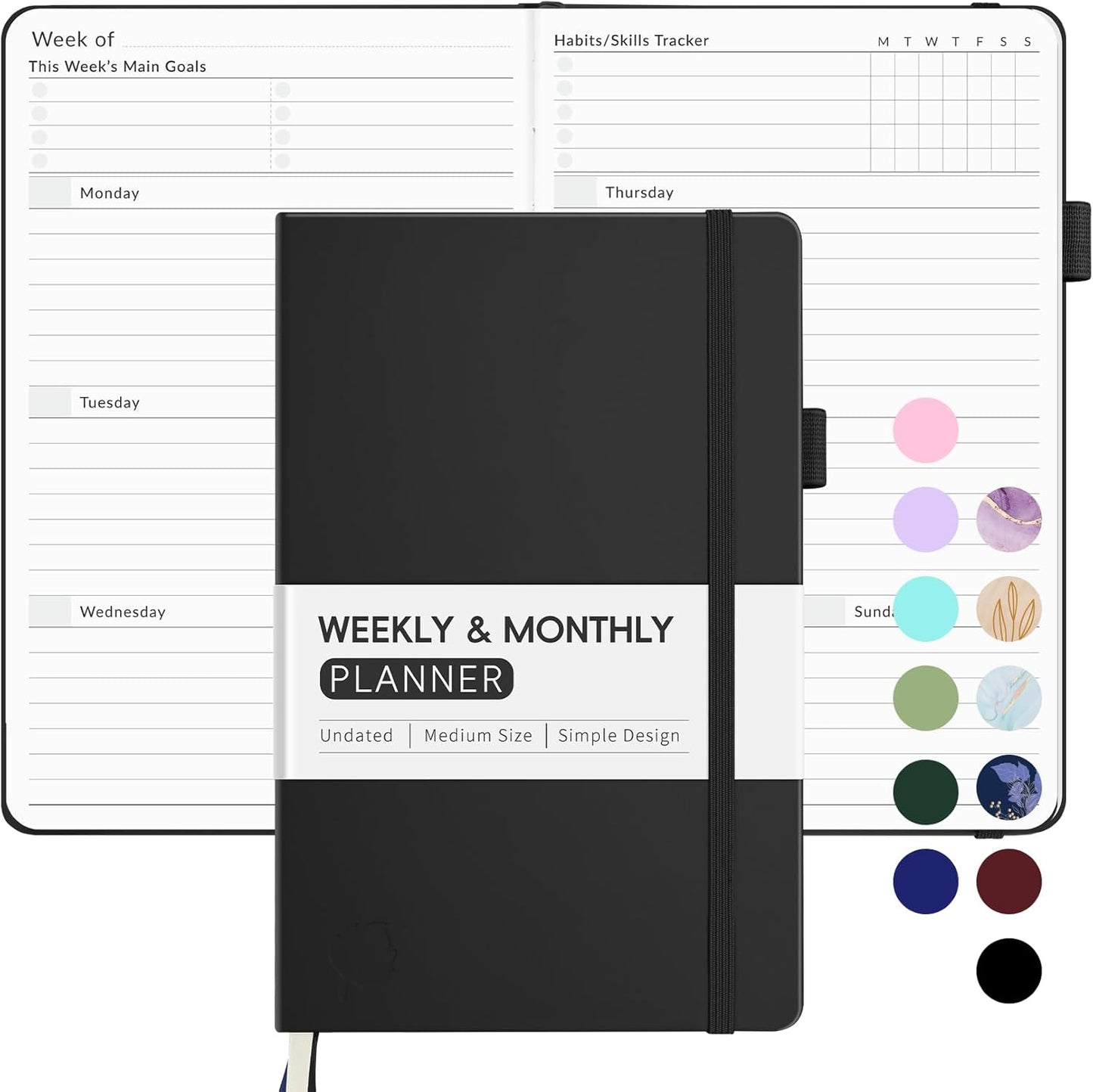 Forvencer Undated Weekly Planner: Simplified Organization