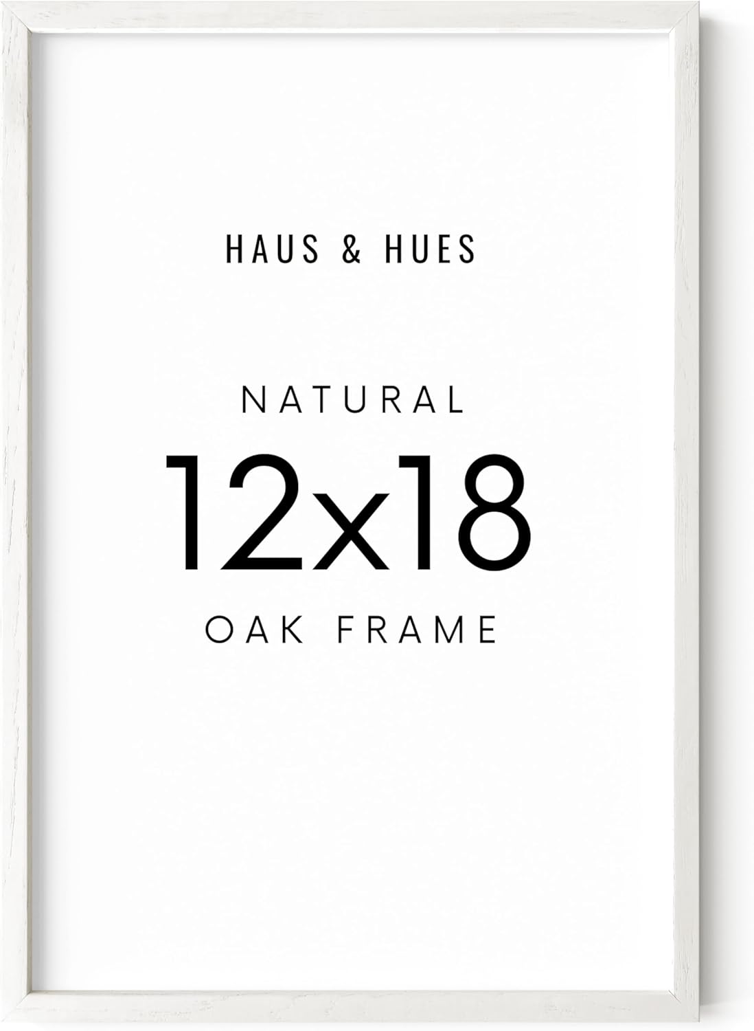 12x18 Picture Frame Set of 1 in White Oak for Stylish Decor
