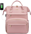 Leather Laptop Backpack for Women 15.6 in - Durable Travel Purse