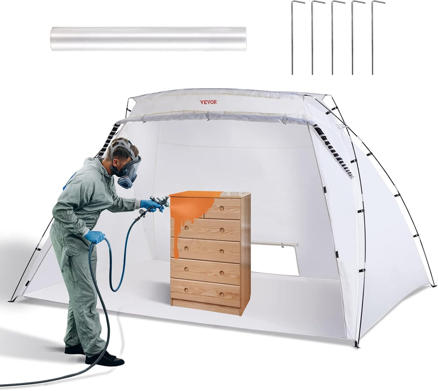 VEVOR Portable Paint Booth for DIY Projects and Furniture Painting